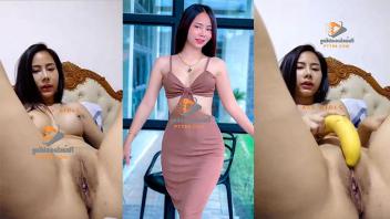 เย็ดซาดิส เน็ตไอดอลรับงานคอลเสียวเสียงไทย เล่นเสียวกับกล้วยระวังหักคารูหี