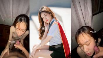 เด็ดมาก คลิปโป๊หลุด Xxx นักศึกษาน่ารัก โม๊คควยน้ำแตกคาปาก น่ารักขาวเนียนดูดควยแบบนี้ไม่ไหวจริงๆ