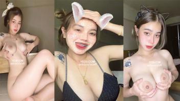 ลับมาก คลิปเสียวสาวทรงซ้อถ่ายคลิปบีบนมโชว์ส่งให้แฟน ขาวเนียนน่าเย็ดหัวนมน่าดูดมาก